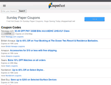 Tablet Screenshot of couponfacet.com